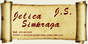 Jelica Šimpraga vizit kartica